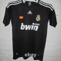 Vintage REAL MADRID 2008/2009 AWAY BLACK SHIRT