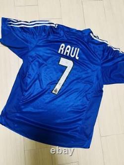 Vintage Raul Real Madrid 04/05 Size L adidas Soccer Jersey Official