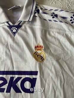 Vintage Real Madrid 1996/97 Home Soccer Jersey Size L