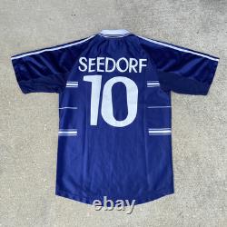 Vintage Real Madrid 1998-99 Away Soccer Jersey Teka Men's Size L Seedorf 10