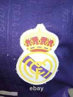 Vintage Real Madrid Football Shirt 1996/1997 Taquy Teka Purple Away Jersey M
