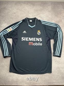Vintage Real Madrid Jersey Mens XL Navy La Liga Soccer Adidas Beckham 23 2000s