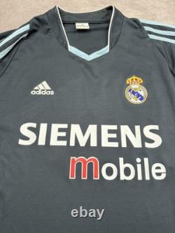 Vintage Real Madrid Jersey Mens XL Navy La Liga Soccer Adidas Beckham 23 2000s