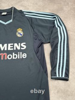 Vintage Real Madrid Jersey Mens XL Navy La Liga Soccer Adidas Beckham 23 2000s