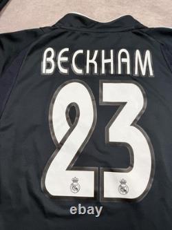 Vintage Real Madrid Jersey Mens XL Navy La Liga Soccer Adidas Beckham 23 2000s