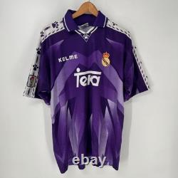 Vintage Real Madrid Soccer Jersey Mens XL 1996/97 Kelme Camiseta Away Kit RARE