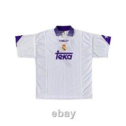 Vintage Taquy FC Real Madrid #7 Raul 1996/97 Home Soccer Jersey Size XL