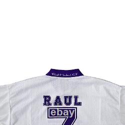 Vintage Taquy FC Real Madrid #7 Raul 1996/97 Home Soccer Jersey Size XL