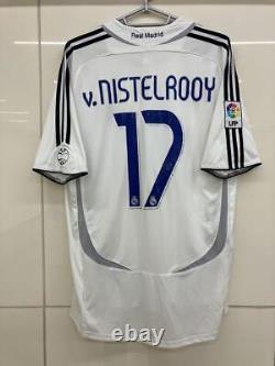 Vintage Van Nistelrooy Real Madrid 06/07 Home Size L adidas Soccer Jersey