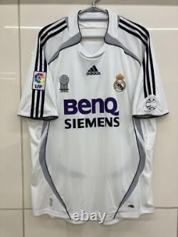 Vintage Van Nistelrooy Real Madrid 06/07 Home Size L adidas Soccer Jersey
