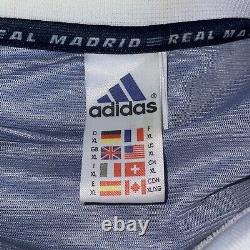 Vintage adidas 1998/1999 Real Madrid Teka Men's XL Blue Away Soccer Jersey