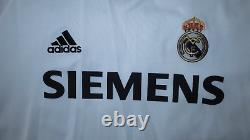 ZIDANE #5 REAL MADRID CF Official Game Player Issued Home Soccer Jersey L 2005