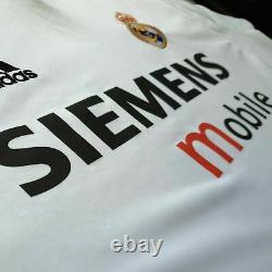 ZIDANE 5 Real Madrid Shirt Large 2004/2005 Adidas Home Jersey