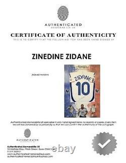 ZINEDINE ZIDANE hand signed Real Madrid/France shirt NEW