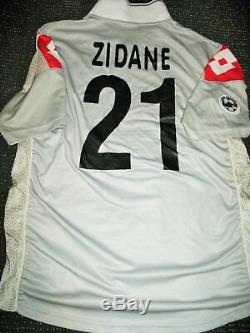 Zidane Juventus 2000 2001 Jersey Shirt Maglia Real Madrid France Maillot XL