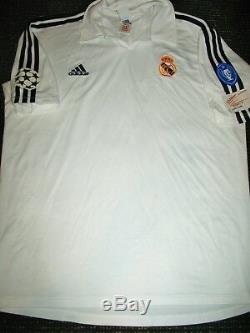 Zidane Real Madrid Centenary UEFA Jersey Shirt 2001 2002 France Maillot L