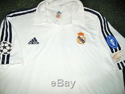 Zidane Real Madrid Centenary UEFA Jersey Shirt 2001 2002 France Maillot L
