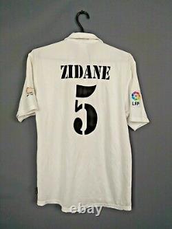 Zidane Real Madrid Jersey 2002 2003 Home SMALL Shirt Camiseta Mens Adidas ig93