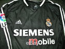 Zidane Real Madrid Match Issue Jersey 2004 2005 Shirt Camiseta France Maillot XL