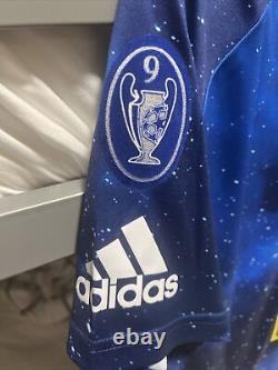 Zidane Real Madrid Soccer Jersey EA Sports Galaxy Adidas Men Med with Patches