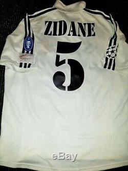 Zidane Real Madrid UEFA CENTENARY 2002 2003 Jersey Shirt France Camiseta L