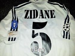 Zidane Real Madrid UEFA CENTENARY 2002 2003 Jersey Shirt France Camiseta L