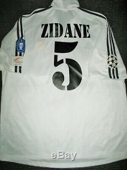 Zidane Real Madrid UEFA CENTENARY 2002 2003 Jersey Shirt France Camiseta XL