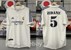 Zinedine Zidane 2001-02 Adidas Real Madrid Home Kit M