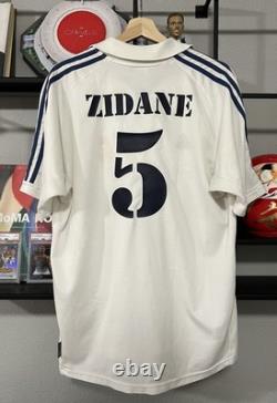 Zinedine Zidane 2001-02 Adidas Real Madrid Home Kit M