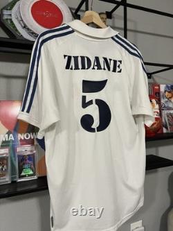 Zinedine Zidane 2001-02 Adidas Real Madrid Home Kit M