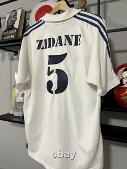 Zinedine Zidane 2001-02 Adidas Real Madrid Home Kit M
