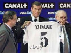 Zinedine Zidane France Signed #5 Real Madrid 2002 Adidas Jersey Shirt+proof Auto
