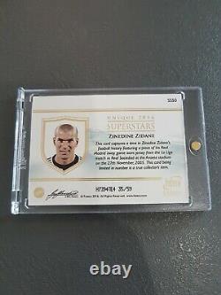 Zinedine Zidane Futera Unique Superstars 2016 Jersey Relic Card 35/59