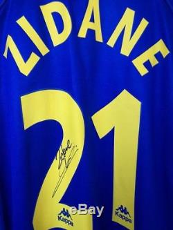 Zinedine Zidane Juventus Signed Shirt (real Madrid) Champions League Vintage