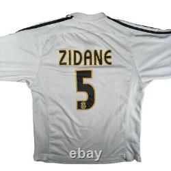 Zinedine Zidane Real Madrid long sleeve La Liga LFP Siemens jersey M/L fit