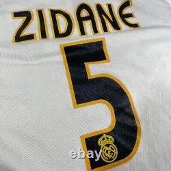 Zinedine Zidane Real Madrid long sleeve La Liga LFP Siemens jersey M/L fit