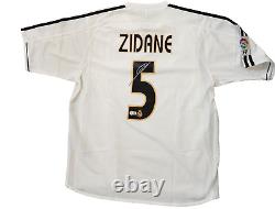 Zinedine Zidane Signed Jersey Real Madrid Authentic UEFA Beckett BAS Witness