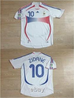 (l) France Shirt Jersey Maillot Zidane Real Madrid Bordeaux Italy Spain