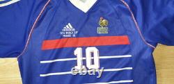 (l) France Shirt Jersey Maillot Zidane Real Madrid Bordeaux Italy Spain