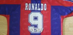 (m) Barcelona Shirt Jersey Ronaldo Real Madrid Inter Milan Brazil Player Issue