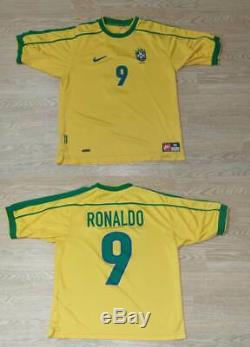 (m) Brazil Shirt Jersey Ronaldo Real Madrid Barcelona Ac Milan Inter Italy