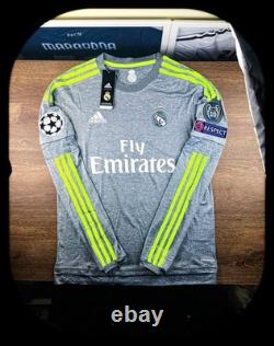 (m) Cristiano Ronaldo 7 Real Madrid 15/16 Champions League New Gray Long Sleeve