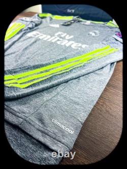 (m) Cristiano Ronaldo 7 Real Madrid 15/16 Champions League New Gray Long Sleeve