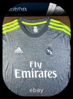 (m) Cristiano Ronaldo 7 Real Madrid 15/16 Champions League New Gray Long Sleeve