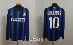 (m) Inter Milan Shirt Jersey Sneijder Real Madrid Holland Ajax Galatasaray Spain