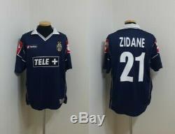 (m) Juventus Shirt Jersey Italy Football Zidane France Real Madrid Bordeaux