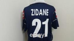 (m) Juventus Shirt Jersey Italy Football Zidane France Real Madrid Bordeaux