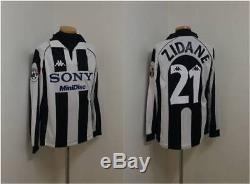 (m) Juventus Shirt Jersey Italy Football Zidane France Real Madrid Maillot