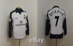 (m) Manchester Beckham Shirt Jersey Maglia Italy England Real Madrid Ac Milan