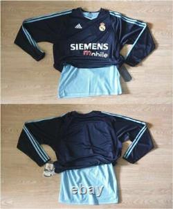 (m) Real Madrid Shirt Jersey Player Issue Long Sleeve Double Layer Ls Long